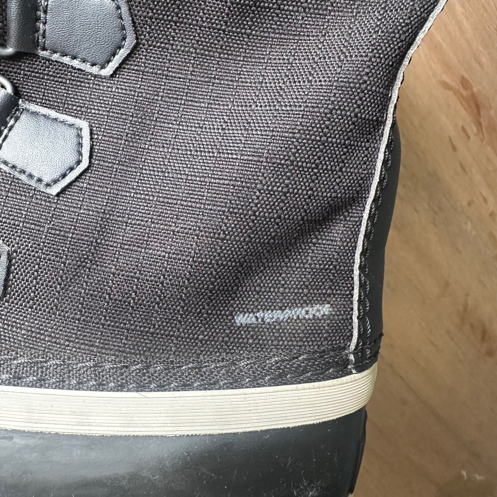 Sorel Winter Carnival Black White Waterproof Snow Boots NL3483-011 Womens 8 - Picture 5 of 10